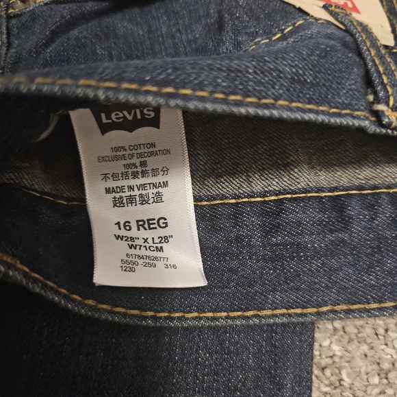 Boys Levi's 550 Relaxed blue jeans size 16 Reg 28x28 - Picture 2 of 5